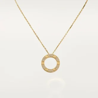 Naszyjnik Love, wysadzany diamentami – żółte złoto, diamenty – Cartier