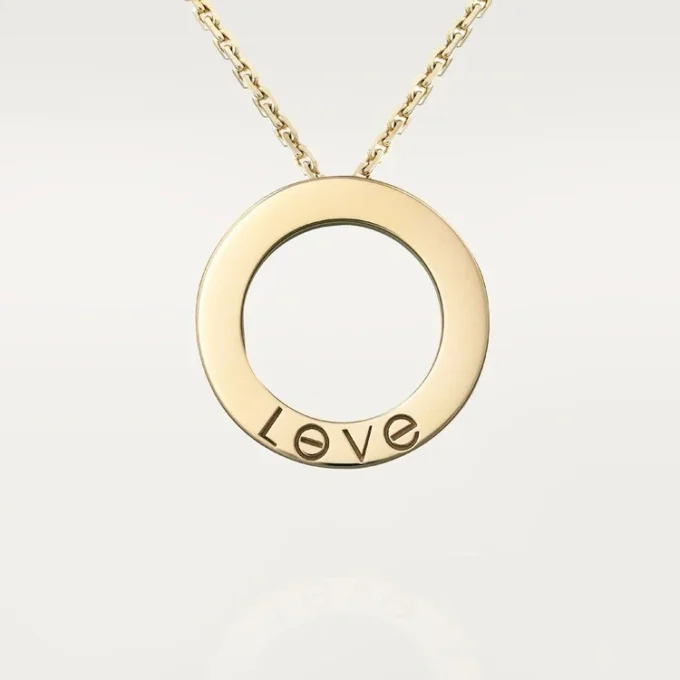 Naszyjnik Love, wysadzany diamentami – żółte złoto, diamenty – Cartier