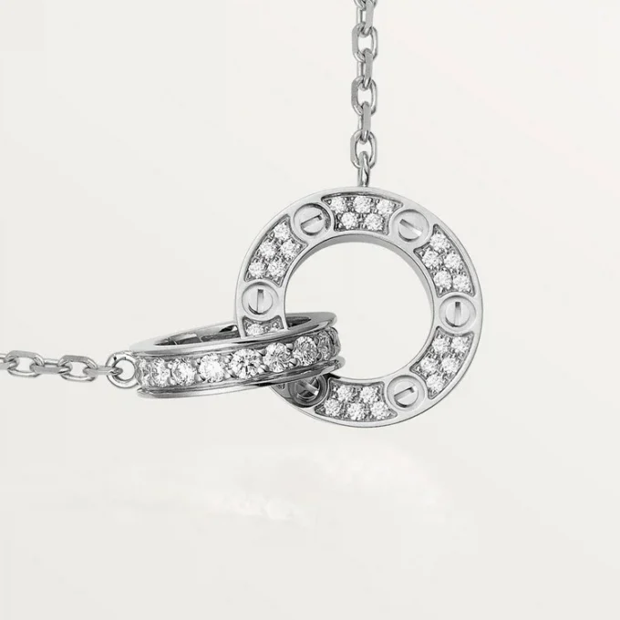 Naszyjnik Love z diamentami – białe złoto, diamenty – Cartier