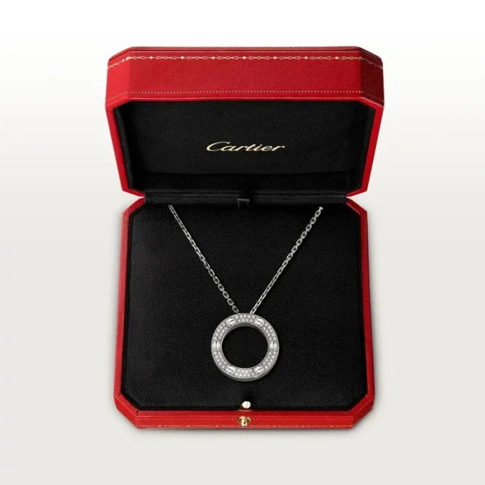 Naszyjnik Love z diamentami – białe złoto, diamenty – Cartier