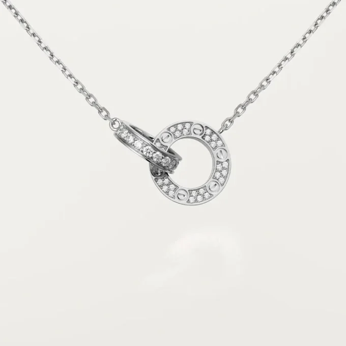 Naszyjnik Love z diamentami – białe złoto, diamenty – Cartier