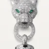 Naszyjnik Panthere De Cartier – białe złoto, czarny lakier, szmaragdy, onyks, diamenty – Cartier