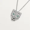 Naszyjnik Panthere De Cartier – białe złoto, szmaragdy, diamenty, onyks – Cartier