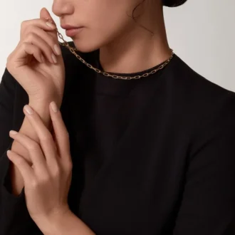 Naszyjnik Santos De Cartier, łańcuszek, mały model