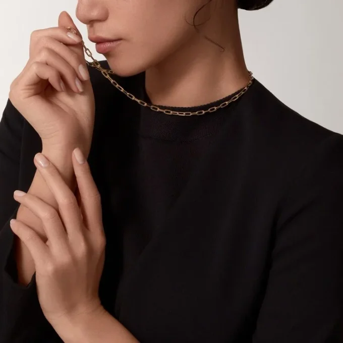 Naszyjnik Santos De Cartier, łańcuszek, mały model