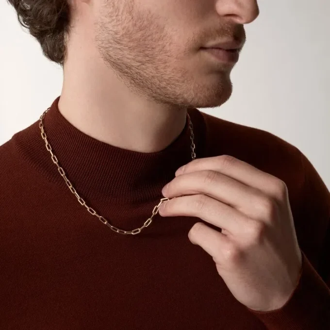 Naszyjnik Santos De Cartier, łańcuszek, mały model