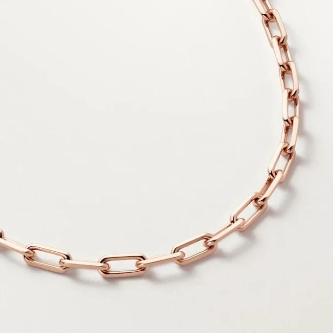 Naszyjnik Santos De Cartier, łańcuszek, model średni