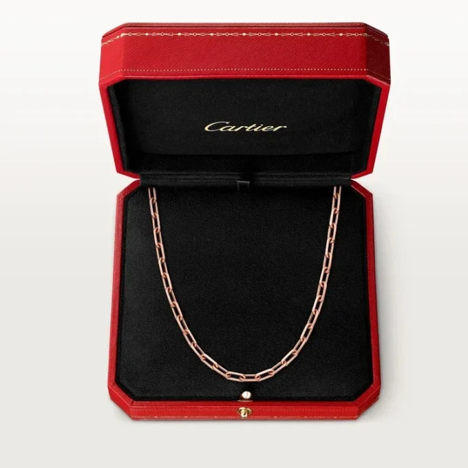 Naszyjnik Santos De Cartier, łańcuszek, model średni
