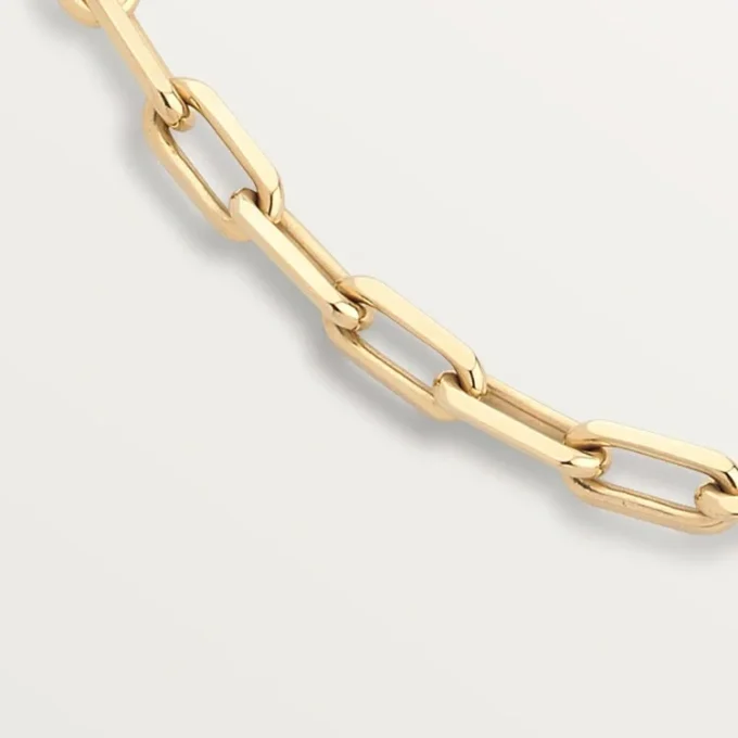 Naszyjnik Santos De Cartier, łańcuszek, model średni