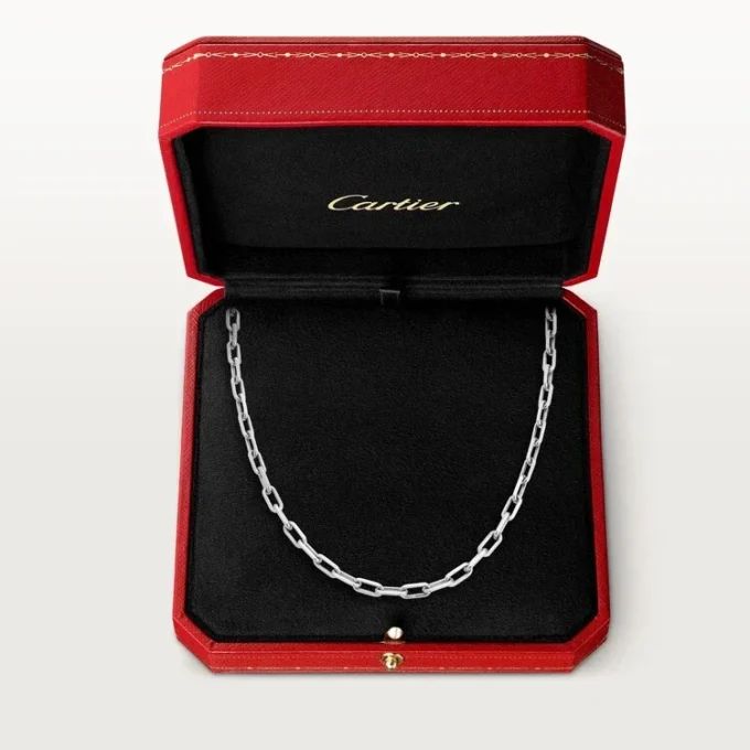 Naszyjnik Santos De Cartier – białe złoto – Cartier