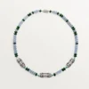 Naszyjnik z kolekcji High Jewelry – białe złoto, chalcedon, skarn, turkus, czarny lakier, diamenty – Cartier