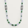 Naszyjnik z kolekcji High Jewelry – białe złoto, chalcedon, skarn, turkus, czarny lakier, diamenty – Cartier