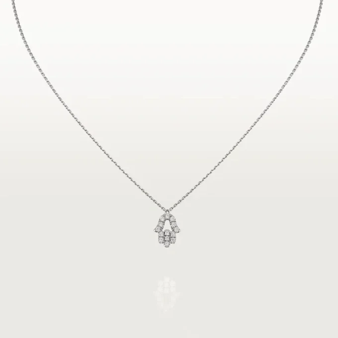 Naszyjnik z symbolem – białe złoto, diament – Cartier