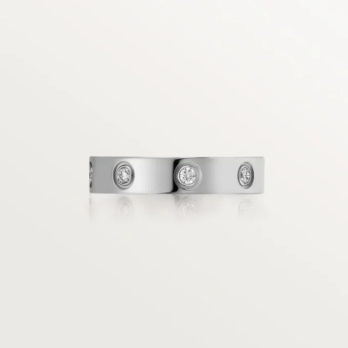 Obrączka Love, 8 diamentów – białe złoto, diamenty – Cartier Obrączka Love, 8 diamentów – białe złoto, diamenty – Cartier