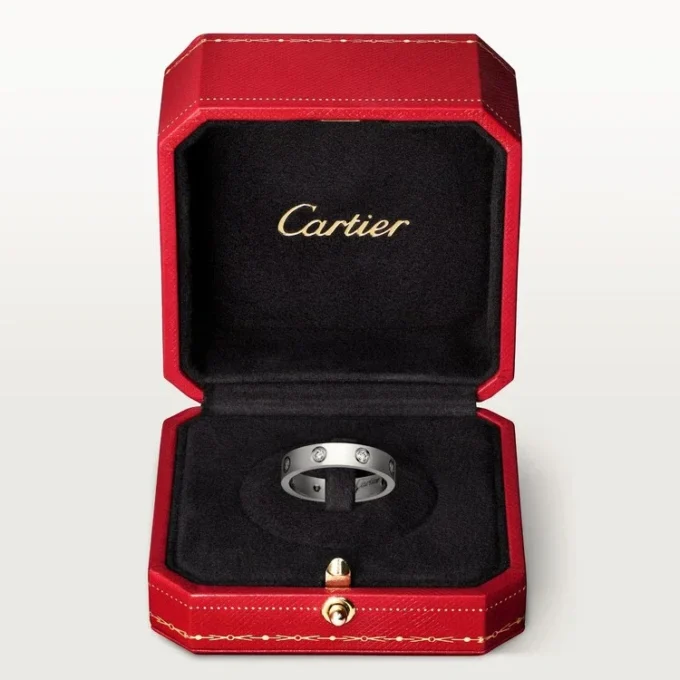 Obrączka Love, 8 diamentów – białe złoto, diamenty – Cartier Obrączka Love, 8 diamentów – białe złoto, diamenty – Cartier