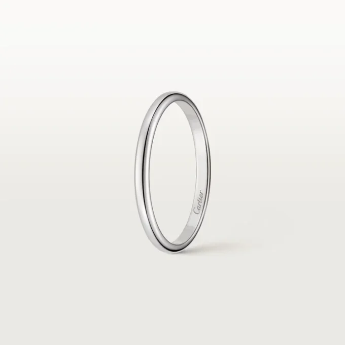 Obrączka ślubna 1895 – platyna – Cartier Obrączka ślubna 1895 – platyna – Cartier