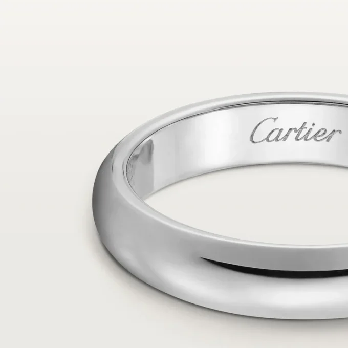 Obrączka ślubna 1895 – platyna – Cartier Obrączka ślubna 1895 – platyna – Cartier