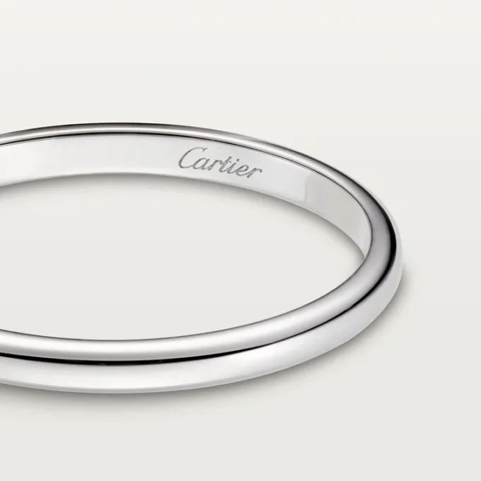 Obrączka ślubna 1895 – platyna – Cartier Obrączka ślubna 1895 – platyna – Cartier