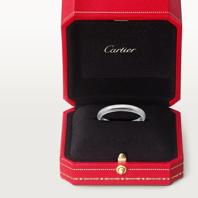 Obrączka ślubna 1895 – platyna – Cartier Obrączka ślubna 1895 – platyna – Cartier