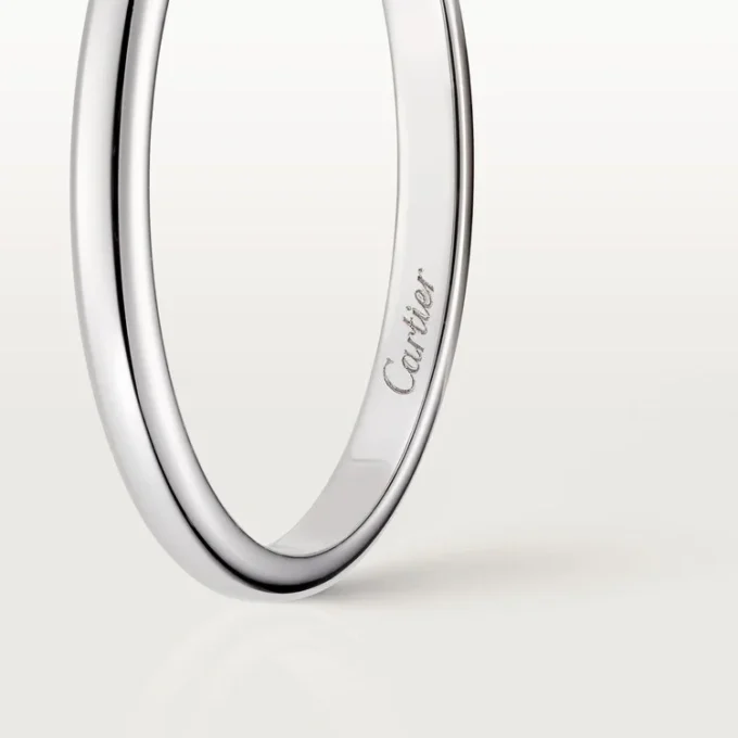 Obrączka ślubna 1895 – platyna – Cartier Obrączka ślubna 1895 – platyna – Cartier