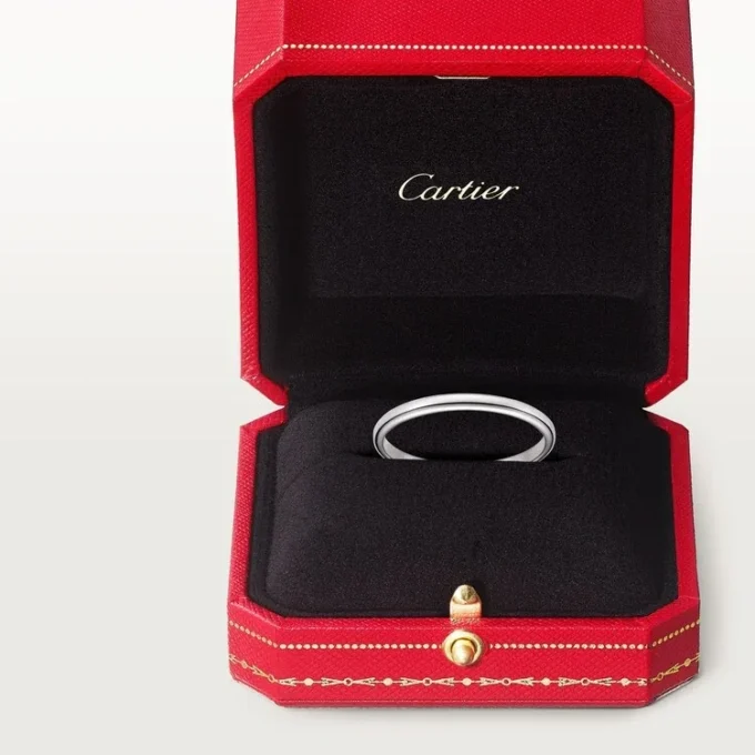 Obrączka ślubna 1895 – platyna – Cartier Obrączka ślubna 1895 – platyna – Cartier