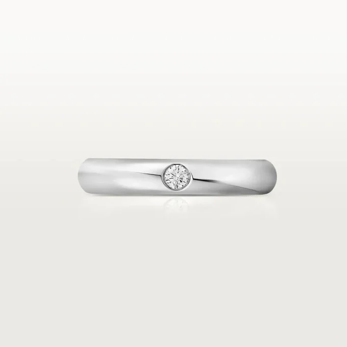 Obrączka ślubna 1895 – platyna, diament – Cartier Obrączka ślubna 1895 – platyna, diament – Cartier