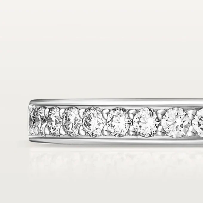 Obrączka ślubna 1895 – platyna, diamenty – Cartier Obrączka ślubna 1895 – platyna, diamenty – Cartier