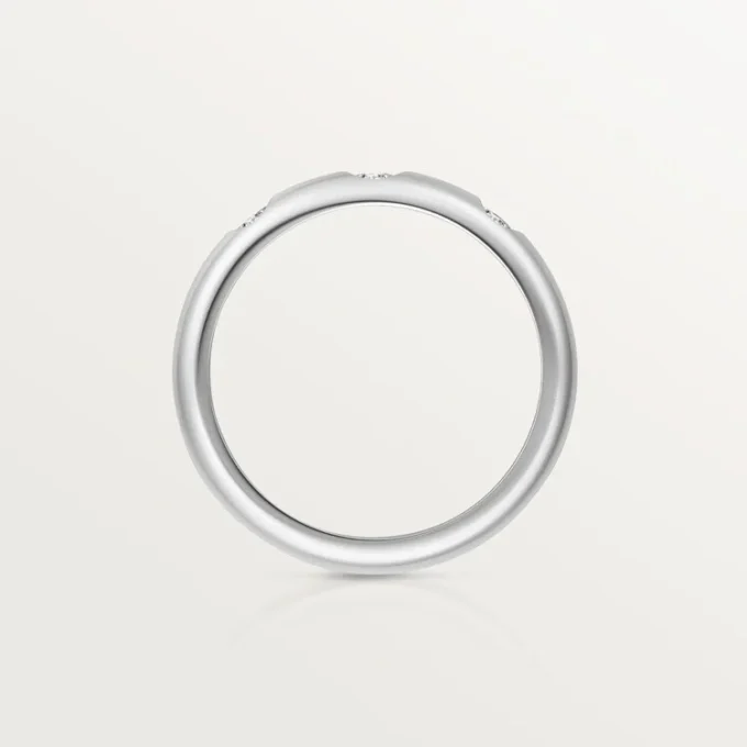Obrączka ślubna 1895 – platyna, diamenty – Cartier Obrączka ślubna 1895 – platyna, diamenty – Cartier