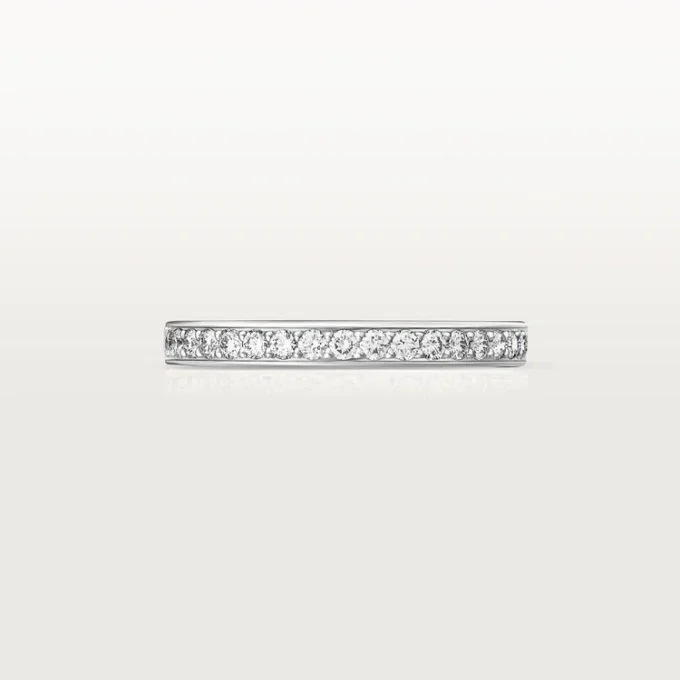 Obrączka ślubna 1895 – platyna, diamenty – Cartier Obrączka ślubna 1895 – platyna, diamenty – Cartier