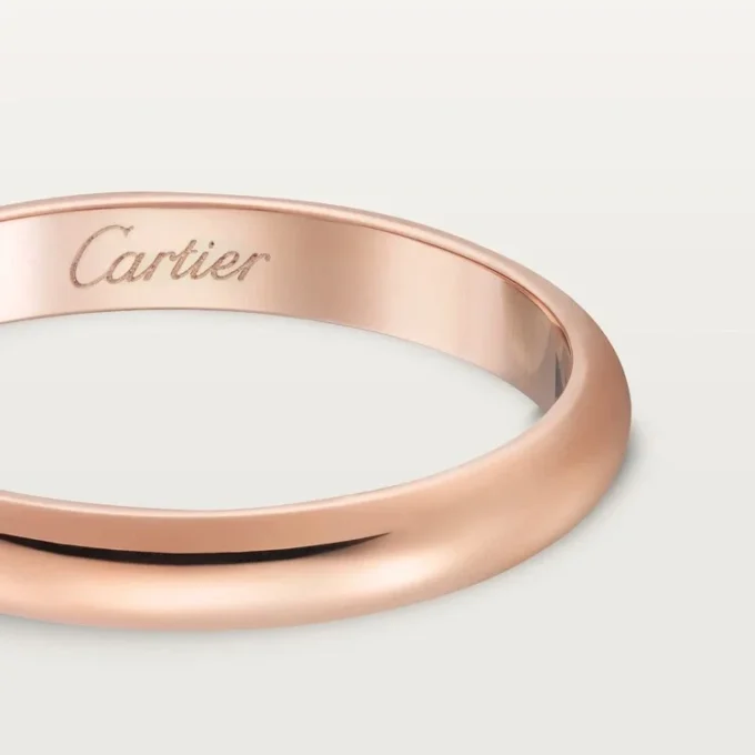 Obrączka ślubna 1895 – różowe złoto – Cartier Obrączka ślubna 1895 – różowe złoto – Cartier