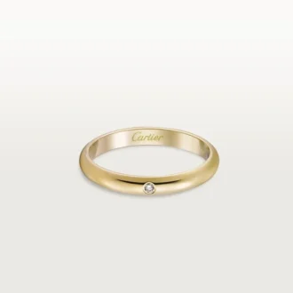 Obrączka ślubna 1895 – żółte złoto, diament – Cartier
