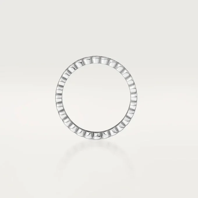 Obrączka ślubna Broderie De Cartier – białe złoto, diamenty – Cartier