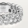 Obrączka ślubna Broderie De Cartier – białe złoto, diamenty – Cartier