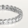 Obrączka ślubna Broderie De Cartier – białe złoto, diamenty – Cartier