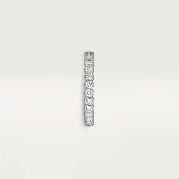 Obrączka ślubna Broderie De Cartier – białe złoto, diamenty – Cartier