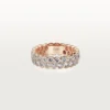 Obrączka ślubna Broderie De Cartier – różowe złoto, diamenty – Cartier