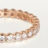 Obrączka ślubna Broderie De Cartier – różowe złoto, diamenty – Cartier