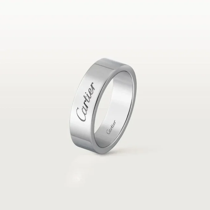Obrączka ślubna C De Cartier – platyna – Cartier