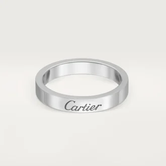 Obrączka ślubna C De Cartier – platyna – Cartier