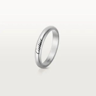 Obrączka ślubna C De Cartier – platyna – Cartier