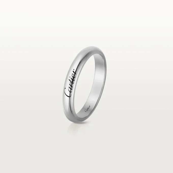 Obrączka ślubna C De Cartier – platyna – Cartier