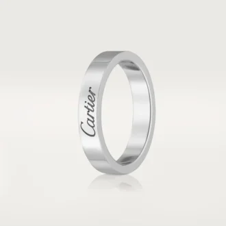 Obrączka ślubna C De Cartier – platyna – Cartier
