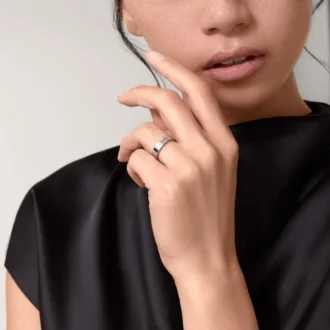 Obrączka ślubna C De Cartier – platyna – Cartier