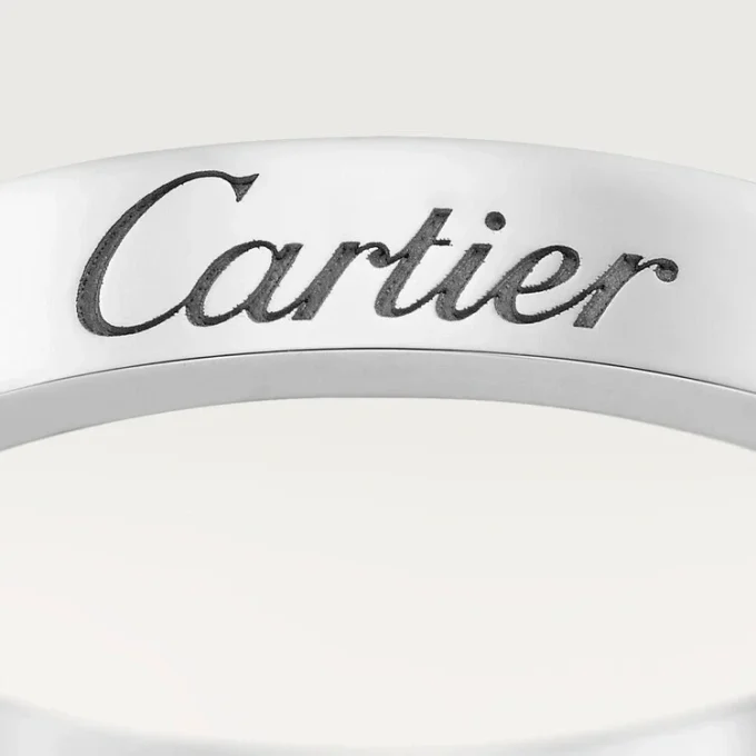 Obrączka ślubna C De Cartier – platyna – Cartier