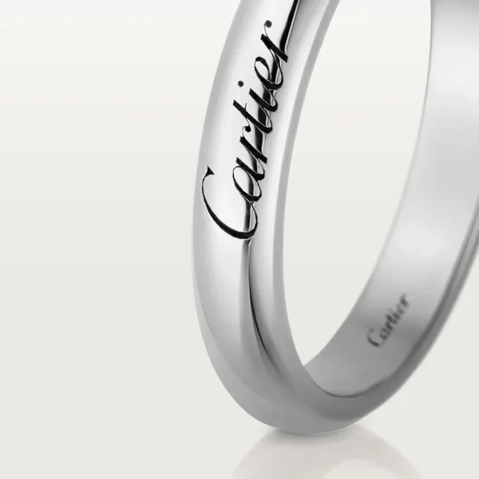 Obrączka ślubna C De Cartier – platyna – Cartier