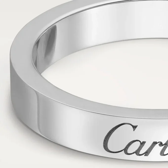 Obrączka ślubna C De Cartier – platyna – Cartier