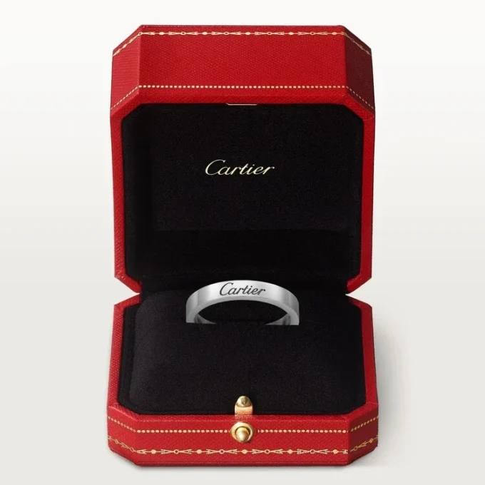 Obrączka ślubna C De Cartier – platyna – Cartier