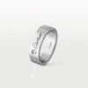 Obrączka ślubna C De Cartier – platyna, diamenty – Cartier