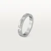 Obrączka ślubna C De Cartier – platyna, diamenty – Cartier