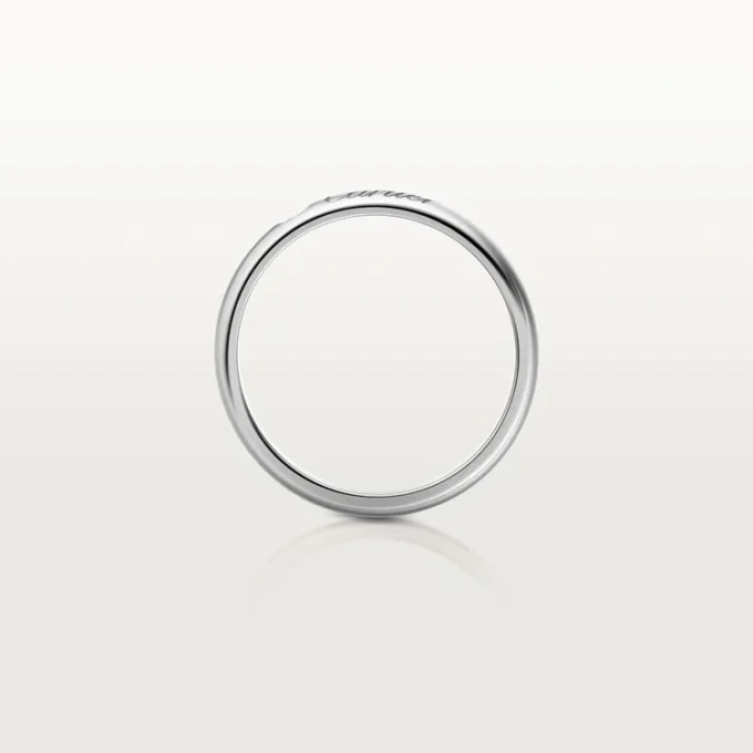 Obrączka ślubna C De Cartier – platyna, diamenty – Cartier